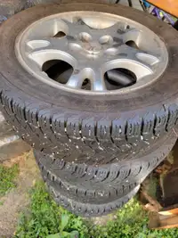 michelin ice x winter tires 215/55/16 like new