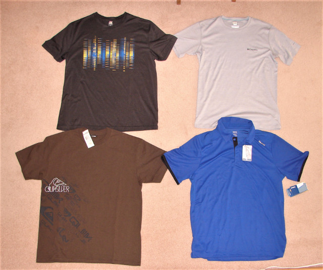 Shirts (some new) - sz L,  Jeans - sz 34, Winter Jckt - L tall dans Hommes  à Comté de Strathcona - Image 2