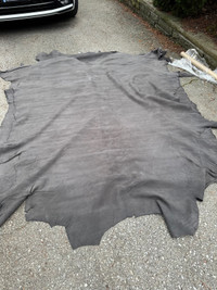 Large nubuck leather hides