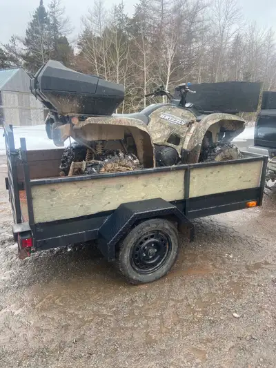 Very strong utility trailer Metal floor - no replacing rotten boards Loading ramp Tie downs Front wh...