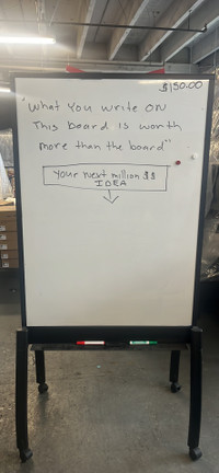 Mobile White dry erase boards available