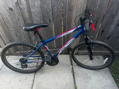 Avigo Ultrax 24-inch Mountain Bike, Matte Night Blue with white and red accents. $50 OBO. Pick up Ca...