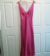 La Senza Pink Silk & Lace Long Nightgown - BRAND NEW WITH TAGS