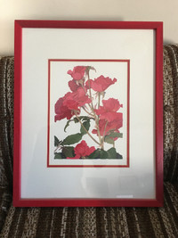 Beautifully Framed Floral Picture