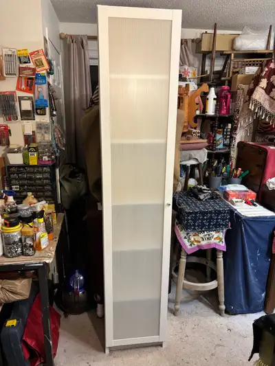 IKEA BILLY White Bookcase 79” tall w/Door & 5 Shelves, View more