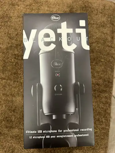 New in Box Yeti Microphone & Ring Light, View more