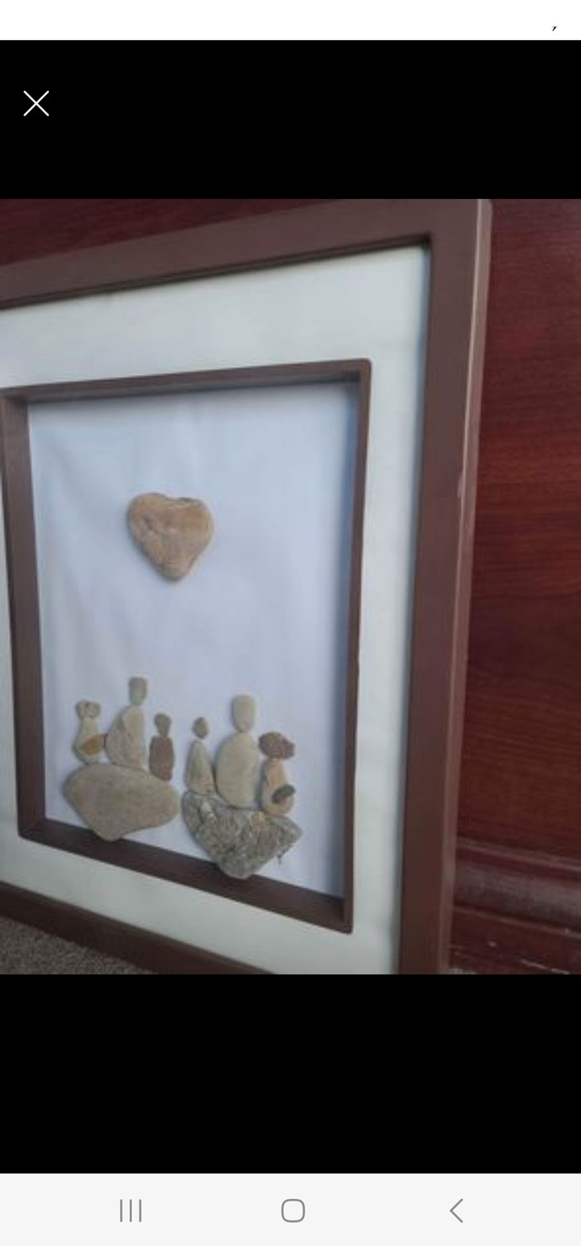 Pebble Art/stones Art Families dans Art et objets de collection  à Ville de Toronto - Image 4