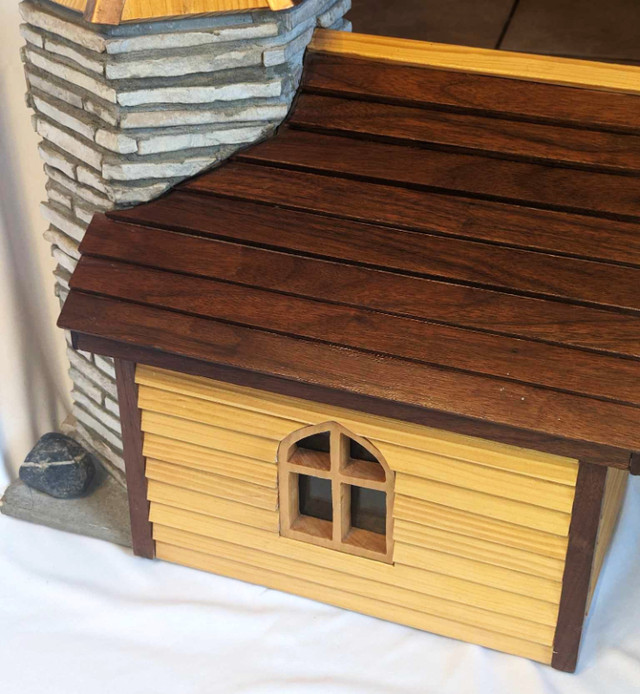 Handcrafted Wood, Stone & Copper Canadian Pioneer Model Church! in Arts & Collectibles in London - Image 2
