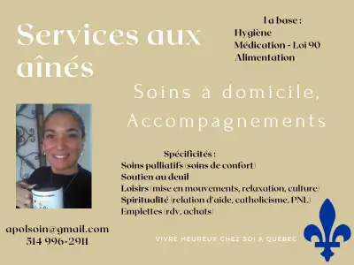 Accompagnatrice préposée dame de compagnie, View more