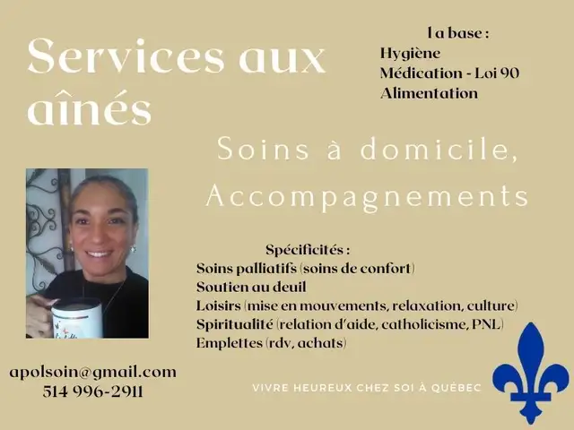 Accompagnatrice préposée dame de compagnie in Healthcare in Québec City - Image 2