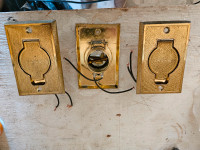 built in Beam vacuum brass wall outlets
