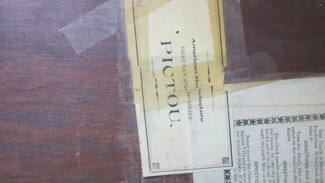 FANTASTIC LG ANTIQUE 1909 WATERBURY PICTOU 50“ 8 DAY WALL CLOCK in Home Décor & Accents in Ottawa - Image 10