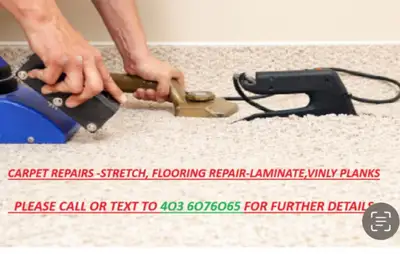 Carpet Repair &Stretch &Fix services, View more