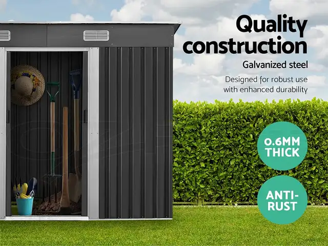 Relyard 4x6 Metal Garden Shed Outdoor Storage in Outdoor Tools & Storage in Mississauga / Peel Region - Image 8