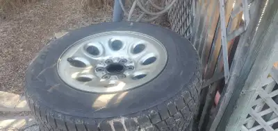 Chevy silverado rims and tires, rims in good condition, needs tires, best reasonable offer call 905...