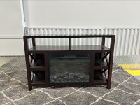 TV Stand with built in Fire Place Electric Heater