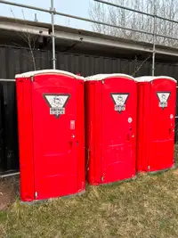 For Sale: 3 Red Portable Toilets (Portalet)