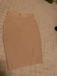 Tan pencil skirt 