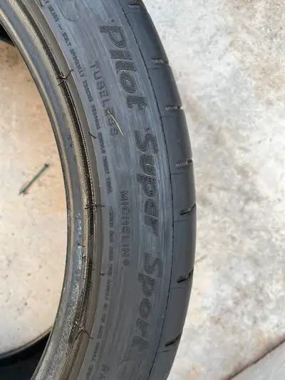 tires were $1200 for the two of them 255/40/19 3/4 tread $100 for set of 2 tires