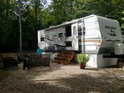 Come Enjoy Camping and stay in Georgian Bluffs right on beautiful Bass Lake at prestigious Seasonal...