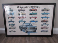 70 years of Ford pickups poster