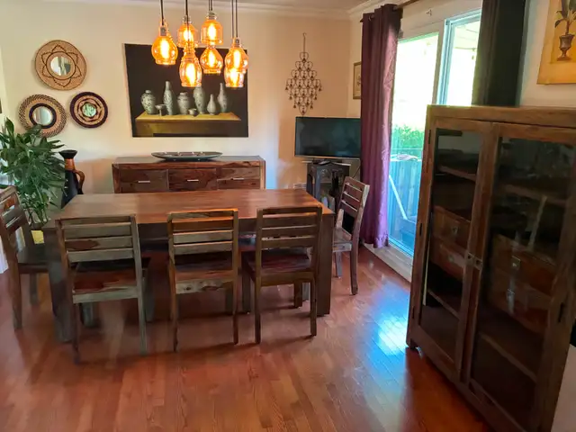 Complete Solid Rosewood Dining Room Set