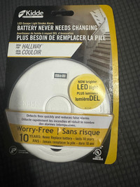 NEW: Kidde LED light Smoke Alarm with 10 year battery 