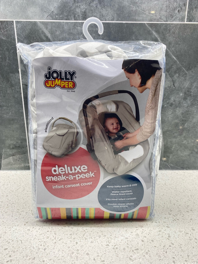Jolly Jumper Infant Car Seat Cover  in Strollers, Carriers & Car Seats in Kawartha Lakes