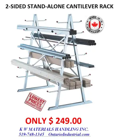 KW Materials Handling has IN STOCK CANTILEVER RACKING. Why wait 5-6 weeks for cantilever racking whe...