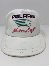 Vintage Polaris Water Craft Leather Hat - Made in Canada 
