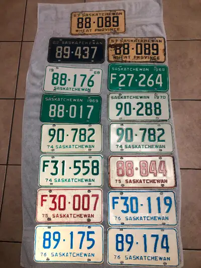 Price includes shipping and price is for all plates . .Some in great shape , refer to picture