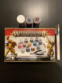 Warhammer paint + brushes