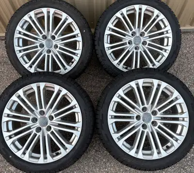 EXCELLENT COND 4 x 245/40/18 PIRELLI ICE ZERO WINTER TIRES AND OEM AUDI RIMS $1450 CAME OFF, 2022 AU...