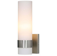 XiNBEi Lighting Wall Mount Light ADA Sconce with Opal Cylinder