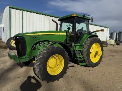 2002 John Deere 8120 210 HP 7250 Hours 480/70/30 front tires 480/80/46 rear Rear Duals 16 speed powe...