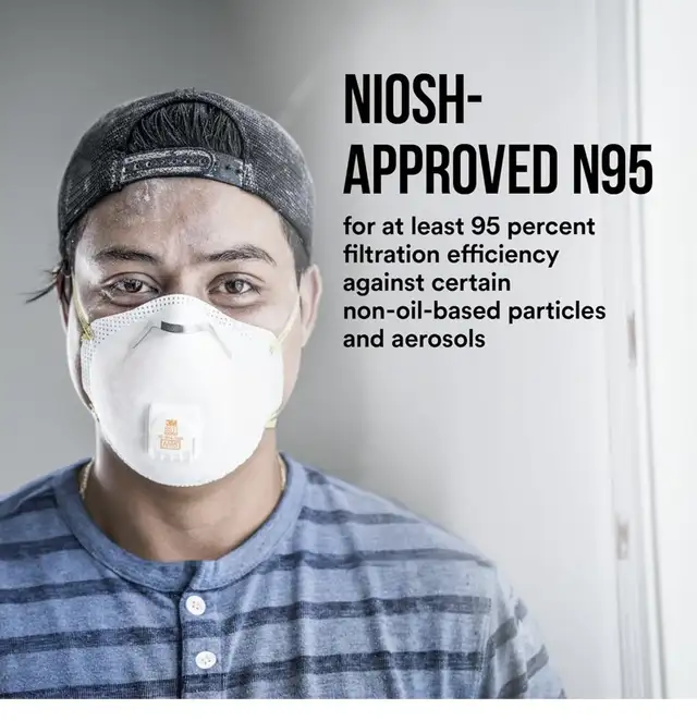 10 pack 3M  Pro Paint Sanding Vented Respirators, 8511,  (n95) in Painting & Paint Supplies in Hamilton - Image 5