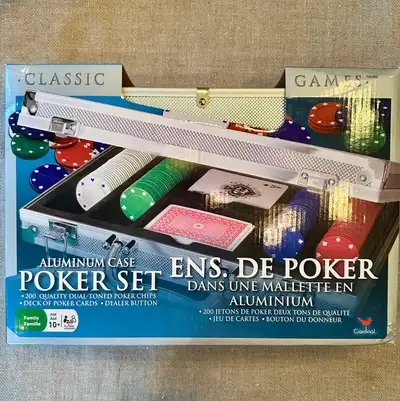 Poker set in aluminum case *NEW*, View more