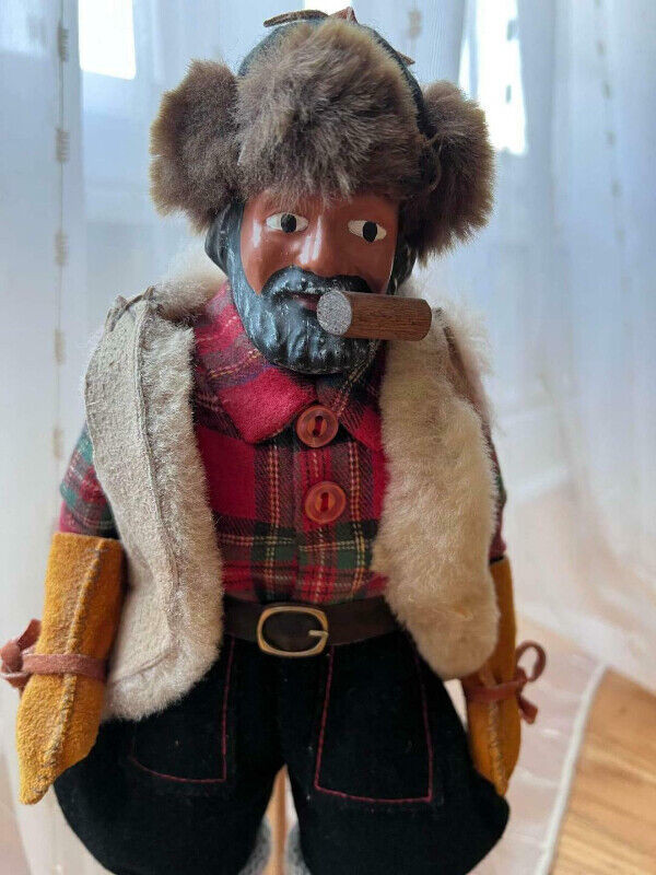 Handmade Realistic Lumberjack Figure with Axe and Buck Saw in Arts & Collectibles in City of Toronto - Image 2