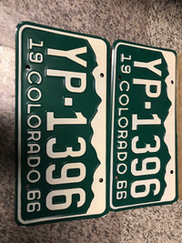License plates 1966