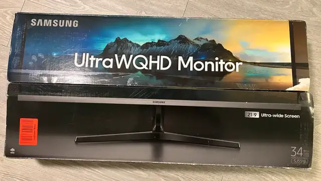 écran ultra wide samsung 1440p 75hz 21:9 VA in Monitors in City of Montréal - Image 2