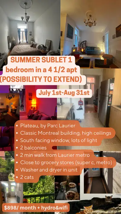 July 1st Move In (Flexible) - Sublet or Lease Transfer