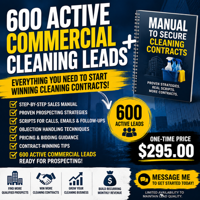 Grow your cleaning business with 30 year experience hand book, View more