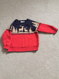 Christmas themed pullover, size 18-24 months 