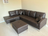 Must Go !! Brand New Sectional Sofa available in Leather