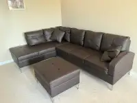 Must Go !! Brand New Sectional Sofa available in Leather
