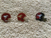 CFL football - Calgary Stampeders lapel pins