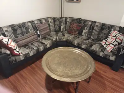 Couch and coffee table for sale., View more