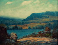 Oil Painting of Ice Lake, Haliburton by Stuart Shaw