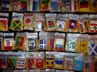 Mini Rear View Mirror Flags of all Countries