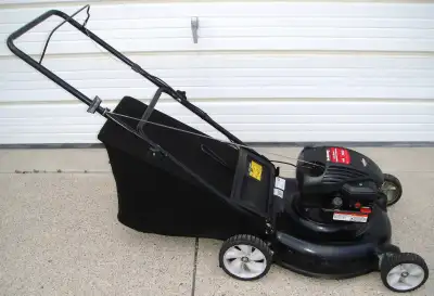 YARDMACHINES REAR BAG GAS LAWNMOWER, View more